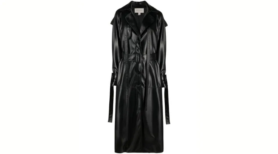 Leather Maxi Trench Coat